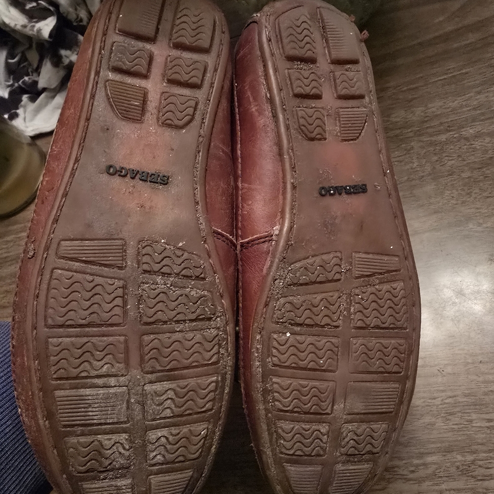 Sebago Bala Brown Leather Oiled Waxed Slip-on Loafers Shoes - Women Size 7.5 M - Picture 5 of 6